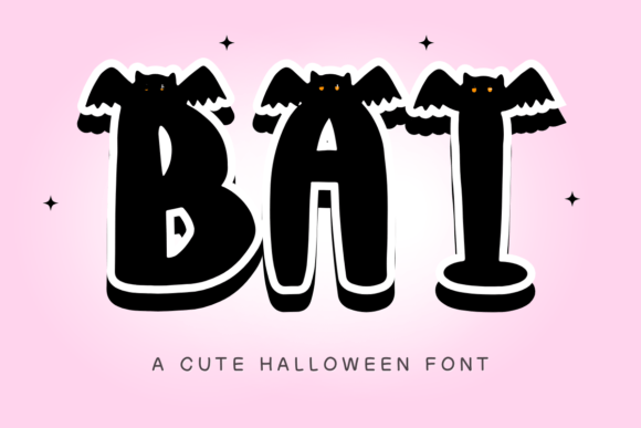 Bat Font: Spooky Charm for Creative Designs