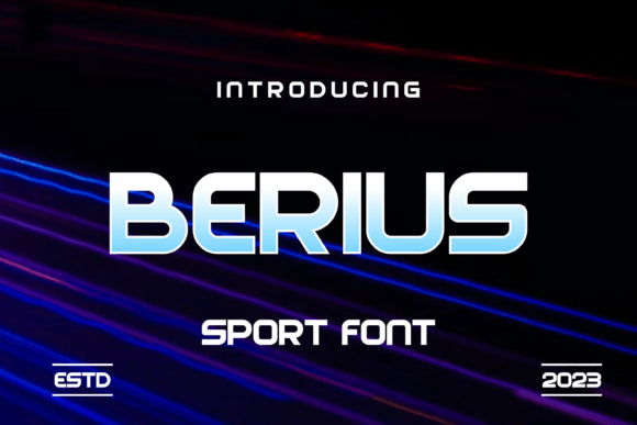 Berius Font: A Quirky Sports Display Typeface for Modern Design