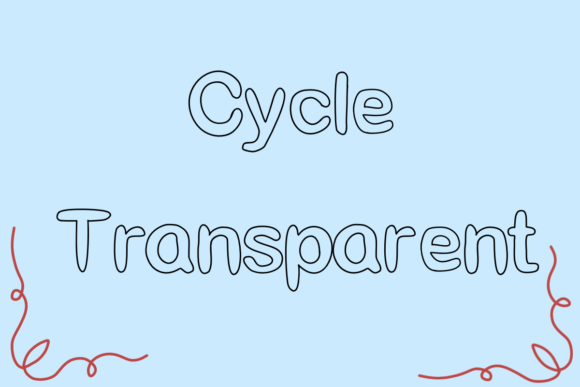 Cycle Transparent: Elevating Design Through Minimalist Typography
