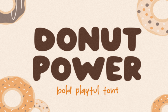 Donut Power: The Friendly Display Font for Modern Digital Design