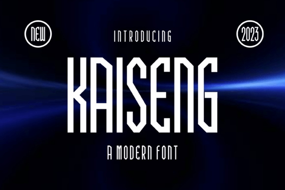 Kaiseng: Integrating a Unique Display Font into Professional Design Workflows