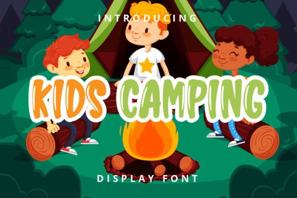 Kids Camping: A Practical Guide to Using a Playful Display Font