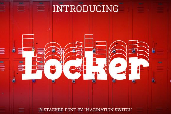 Locker: The Stacked Display Font for Bold Designs