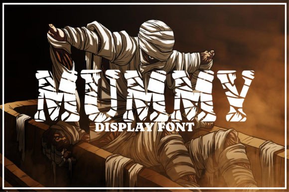 Mummy: A Dramatic Display Font for Bold Designs