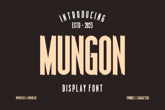 Mungon: A Quirky Display Font for Modern Design