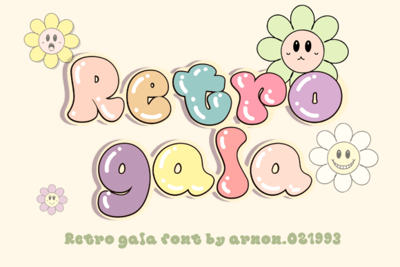 Retro Gala: A Quirky Display Font for Joyful Designs